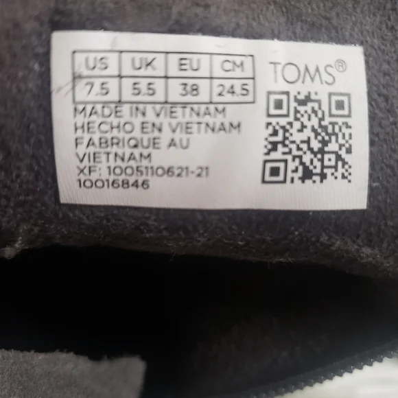 Toms gray suede, Sadie wedge booties, size 7.5 - Picture 7 of 8